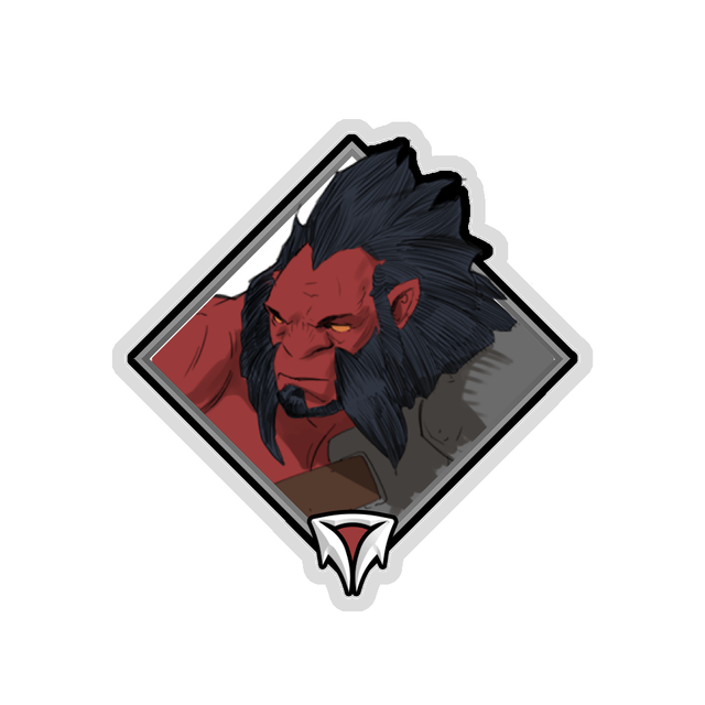 Gold Crownfall Sticker - Axe