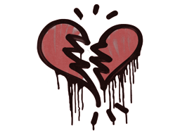 Sealed Graffiti | Broken Heart (Blood Red)