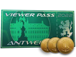 Antwerp 2022 Viewer Pass + 3 Souvenir Tokens