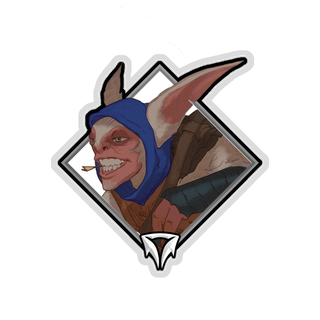 Gold Crownfall Sticker - Meepo