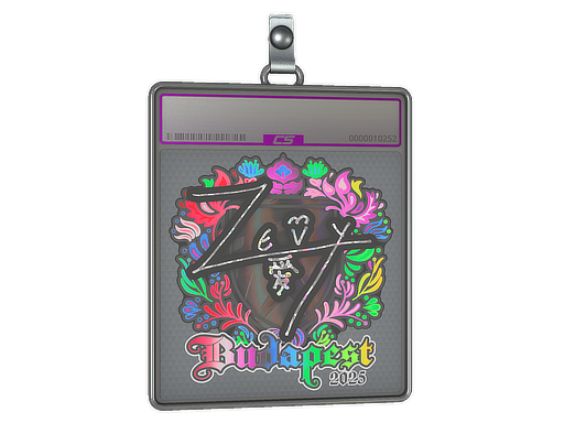Sticker Slab | zevy (Holo) | Budapest 2025