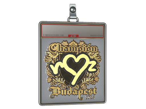 Sticker Slab | ropz (Gold, Champion) | Budapest 2025