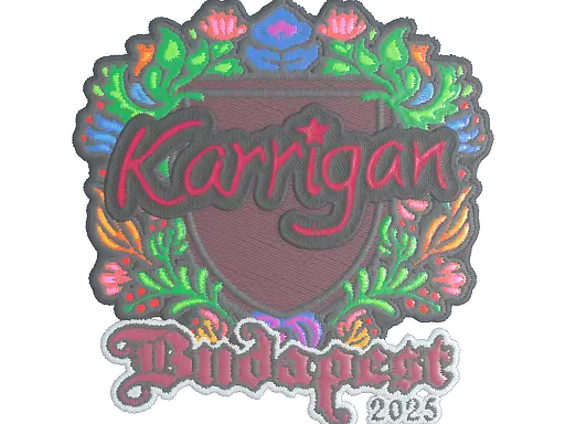 Sticker | karrigan (Embroidered) | Budapest 2025