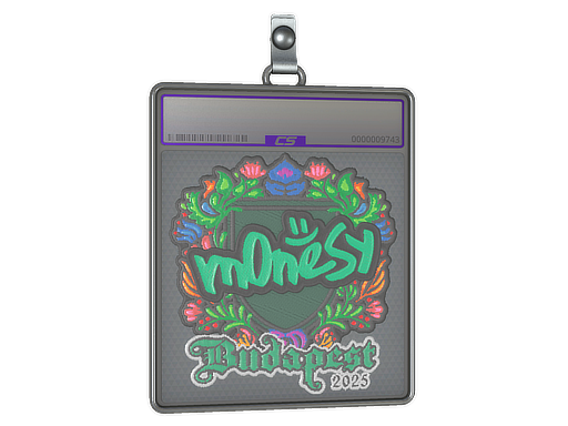Sticker Slab | m0NESY (Embroidered) | Budapest 2025