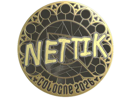 Sticker | nettik (Gold) | Cologne 2026