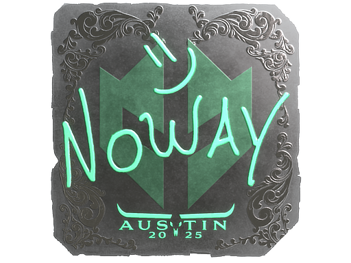 Sticker | noway (Foil) | Austin 2025