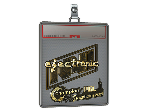 Sticker Slab | electroNic (Gold) | Stockholm 2021