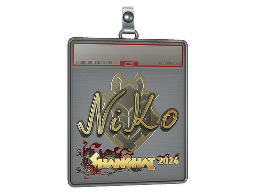 Sticker Slab | NiKo (Gold) | Shanghai 2024