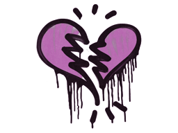 Sealed Graffiti | Broken Heart (Bazooka Pink)