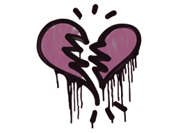 Sealed Graffiti | Broken Heart (Princess Pink)