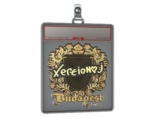 Sticker Slab | xertioN (Gold) | Budapest 2025