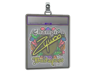 Sticker Slab | ZywOo (Embroidered, Champion) | Budapest 2025