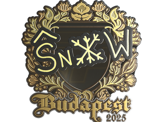 Sticker | snow (Gold) | Budapest 2025