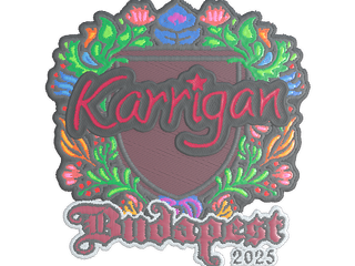 Sticker | karrigan (Embroidered) | Budapest 2025