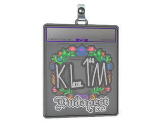 Sticker Slab | kl1m (Embroidered) | Budapest 2025
