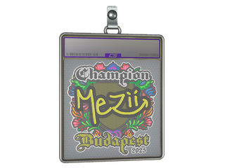 Sticker Slab | mezii (Embroidered, Champion) | Budapest 2025