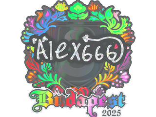 Sticker | alex666 (Holo) | Budapest 2025
