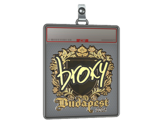 Sticker Slab | broky (Gold) | Budapest 2025