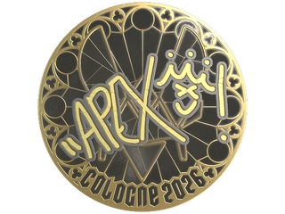 Sticker | apEX (Gold) | Cologne 2026