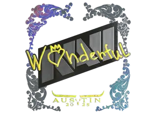 Sticker | w0nderful (Holo) | Austin 2025