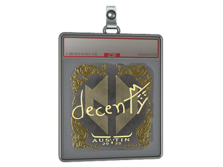 Sticker Slab | decenty (Gold) | Austin 2025