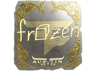 Sticker | frozen (Gold) | Austin 2025