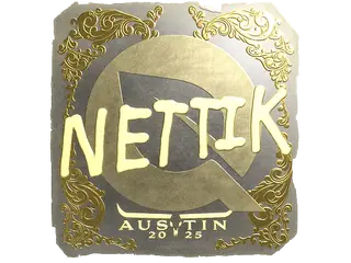 Sticker | nettik (Gold) | Austin 2025
