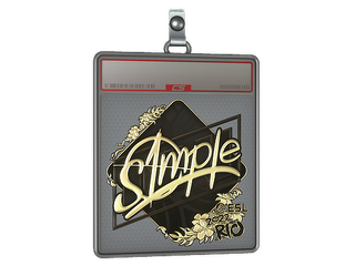 Sticker Slab | s1mple (Gold) | Rio 2022