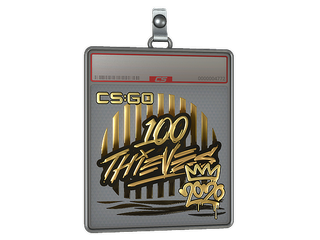 Sticker Slab | 100 Thieves (Gold) | 2020 RMR
