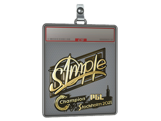 Sticker Slab | s1mple (Gold) | Stockholm 2021
