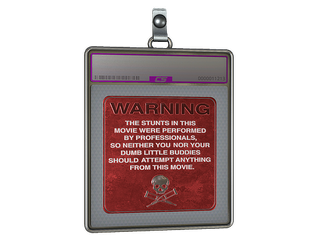 Sticker Slab | WARNING (Foil)