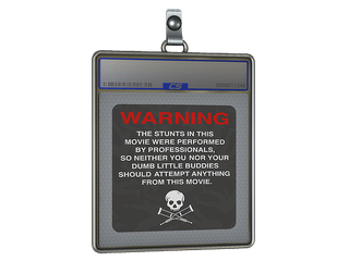 Sticker Slab | WARNING