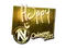 Sticker | Happy (Gold) | Cologne 2015