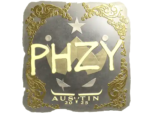 Sticker | phzy (Gold) | Austin 2025