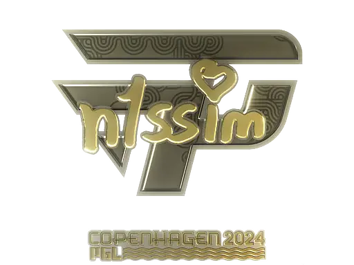 Sticker | n1ssim (Gold) | Copenhagen 2024