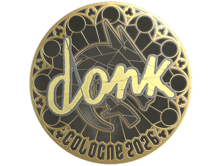 Sticker | donk (Gold) | Cologne 2026