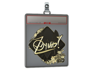 Sticker Slab | ZywOo (Gold) | Rio 2022