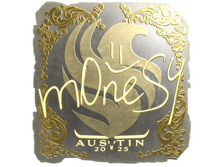 Sticker | m0NESY (Gold) | Austin 2025