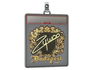 Sticker Slab | ZywOo (Gold) | Budapest 2025